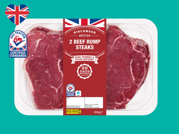 2 Beef 30-Day Matured Rump Steaks
