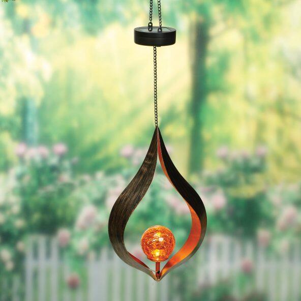 LIGHT ZONE(R) 				Lampe LED décorative de jardin à énergie solaire