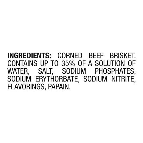 Black Angus USDA Choice Premium Corned Beef Brisket Flat, per lb