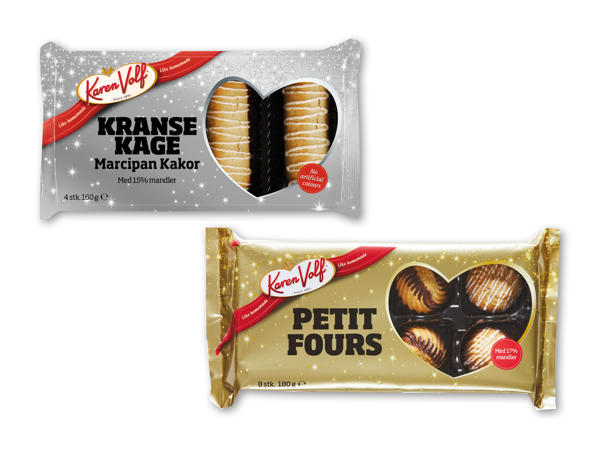 KAREN VOLF Petit fours eller kransekage