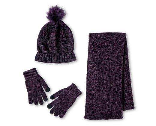 Serra 
 Ladies 3 Piece Hat, Glove and Scarf Set