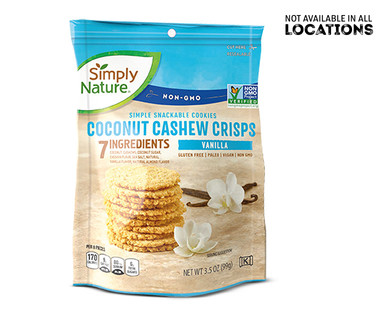 Simply Nature Coconut Cashew Crisps Assorted Varieties