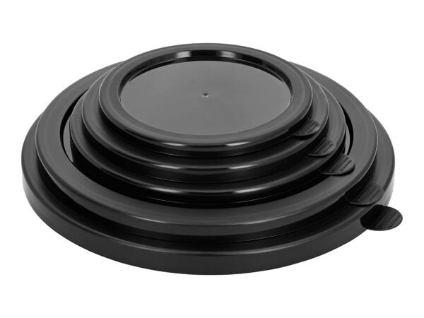 Silvercrest Black Glass Bowl Set - 5 Pieces