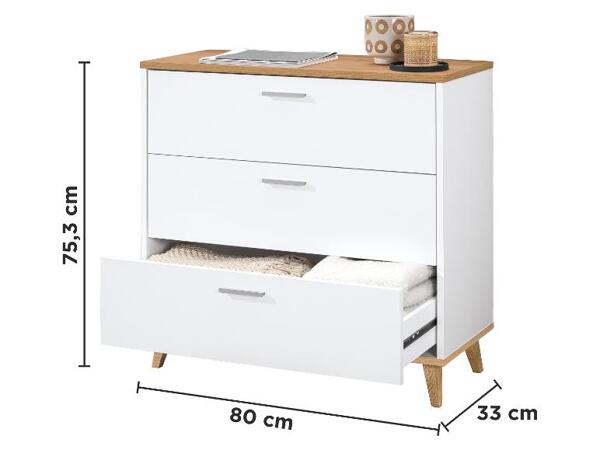 Komoda se 3 zásuvkami Corfu