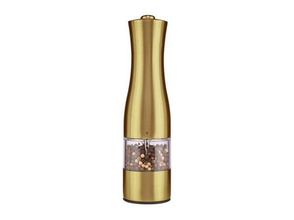 Silvercrest Kitchen Tools Electric Salt Or Pepper Mill - Golden