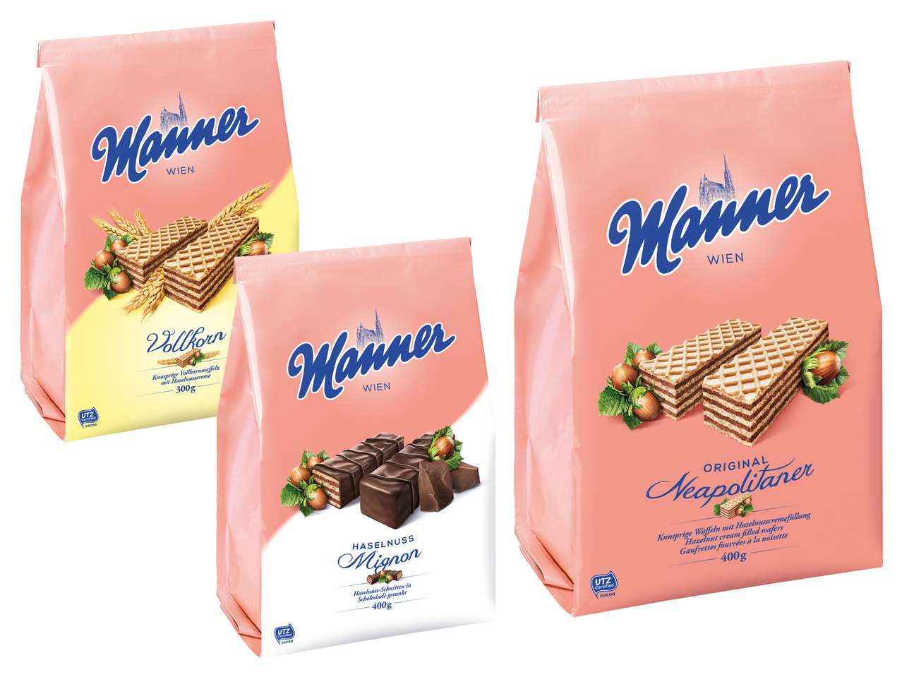 MANNER Neapolitaner, Vollkorn oder Mignon Schnitten