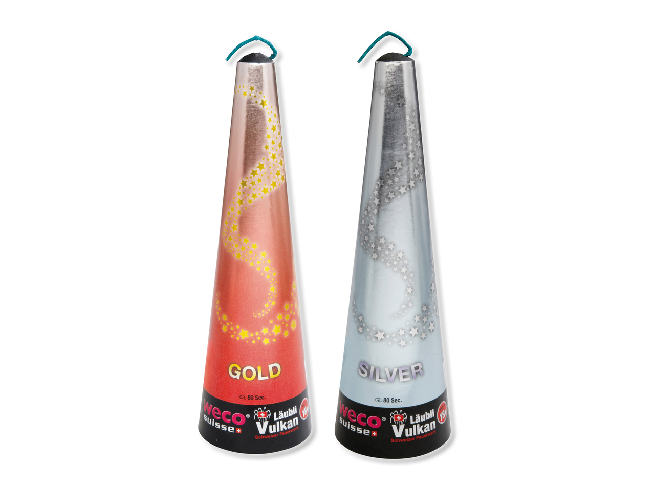 Volcan doré et argenté (uniquement en Suisse romande et en Suisse alémanique)