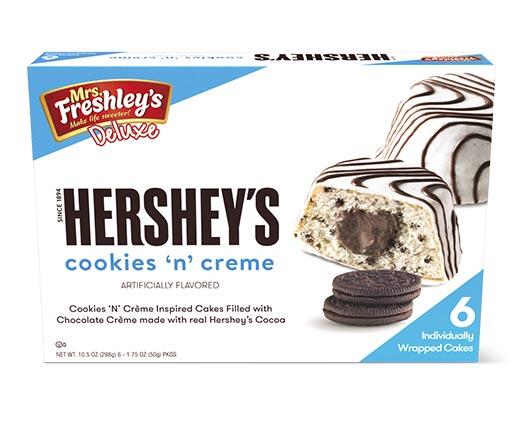 Mrs. Freshley's 
 Hershey's Cookies 'n' Creme Cupcakes
