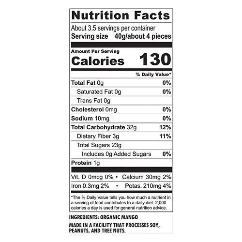 Organic Mango Strips, 5 oz