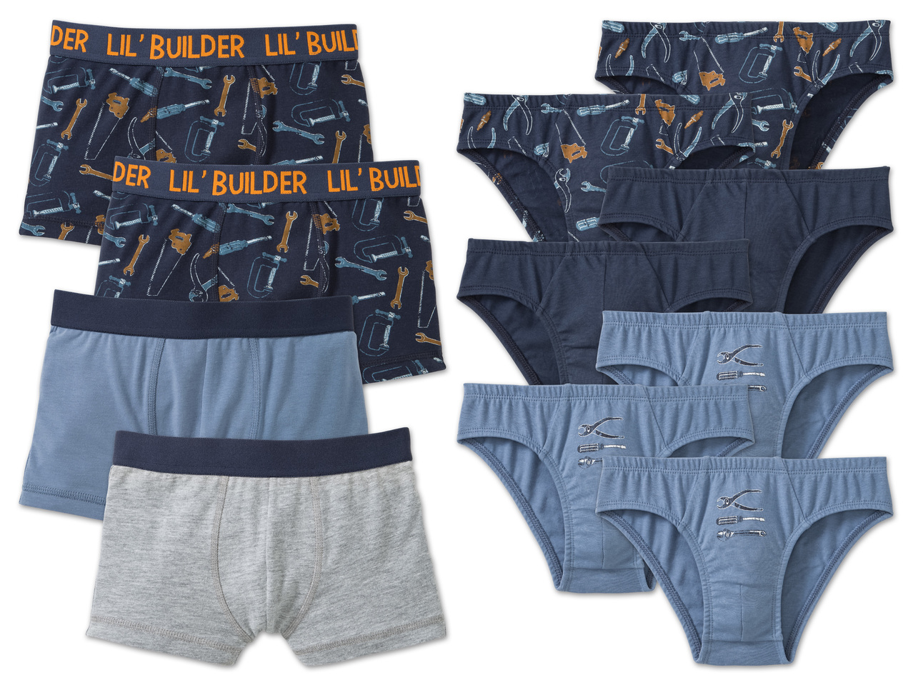 LUPILU(R) Kleinkinder Jungen Slip, 7 Stück/Boxer, 4 Stück1