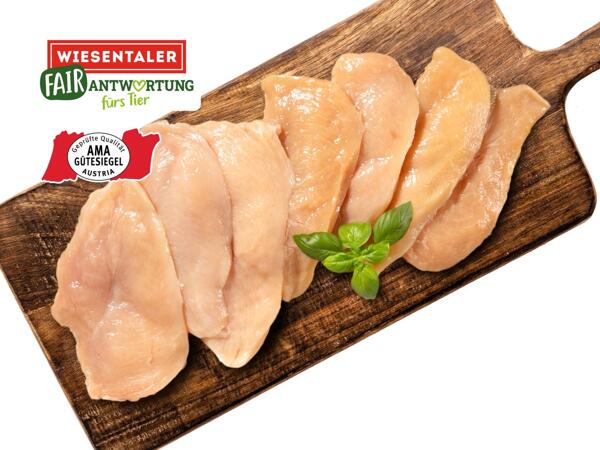 Frische Maishendl Minutenschnitzel