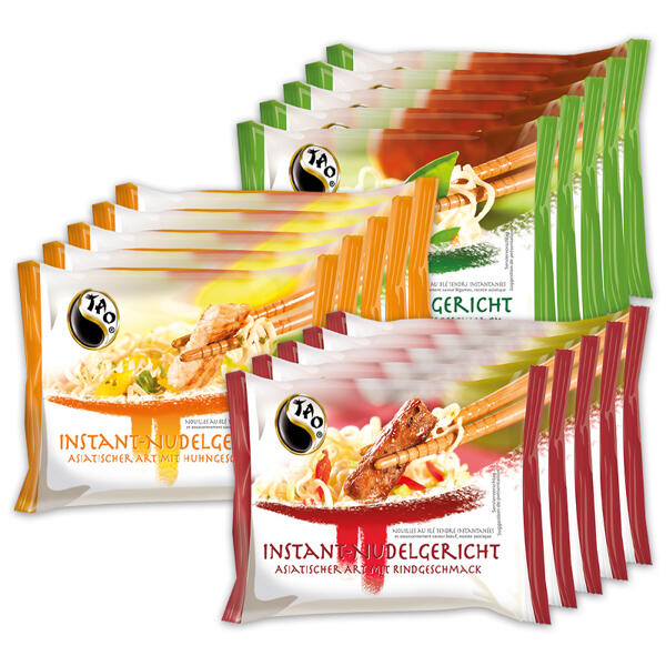 Instant Nudeln 4 + 1 gratis