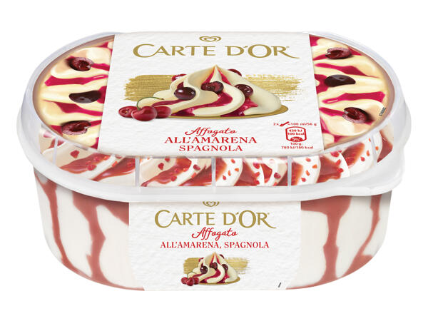 Ice Cream with Spanish Amarena Cherry Sauce or chocolate