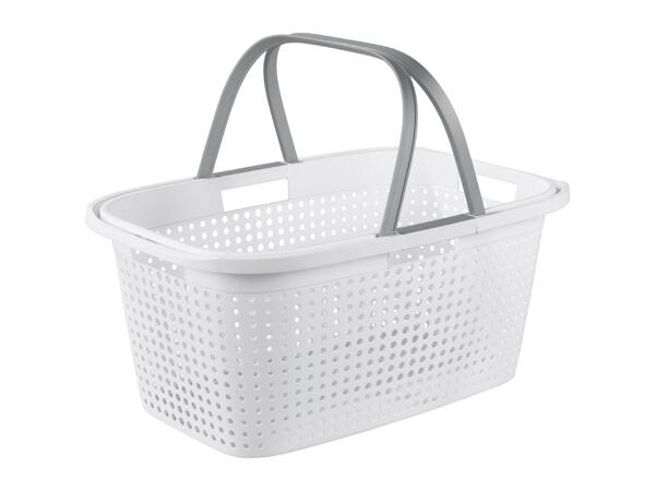 White Laundry Basket