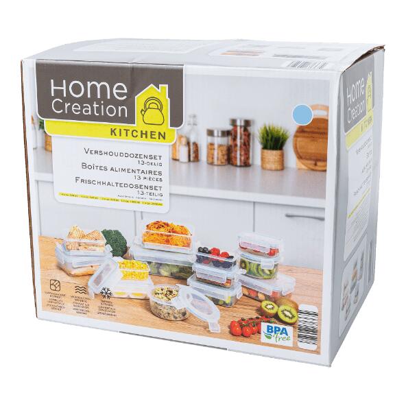 HOME CREATION KITCHEN(R) 				Frischhaltedosenset, 13-teilig