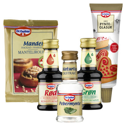 DR. OETKER 
Tilbehør til julekonfekt og bagning