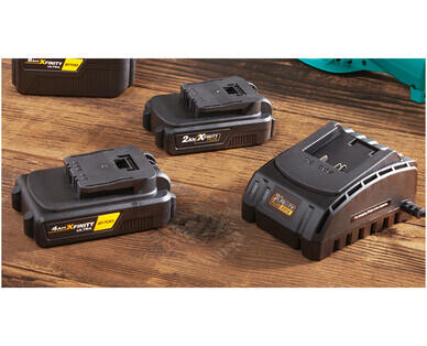 4.0Ah Battery or 2.0Ah Battery and Charger Pack or Dual 20V Fast Charger