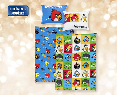 Parure de lit en flanelle ICH EINFACH UNVERBESSERLICH/ANGRY BIRDS
