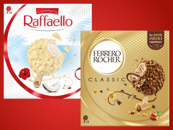Raffaello oder Rocher Eis
