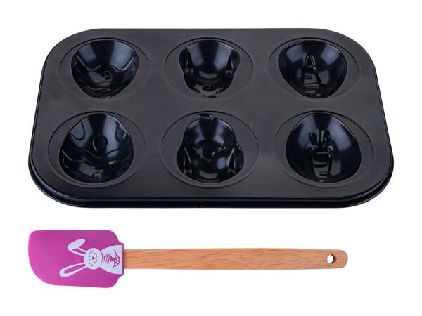Fackelmann Muffin-Backform mit Teigschaber