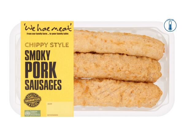 We Hae Meat Chip Shop Battered Sausages 300g