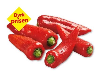 Rød snackpeber