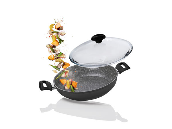 Aluminium Shallow Casserole with glass lid
