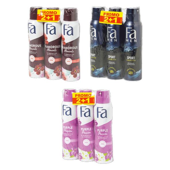 FA(R) Deodorant, 3 st.