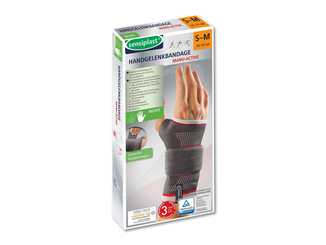 Bandage poignet (uniquement en Suisse romande)