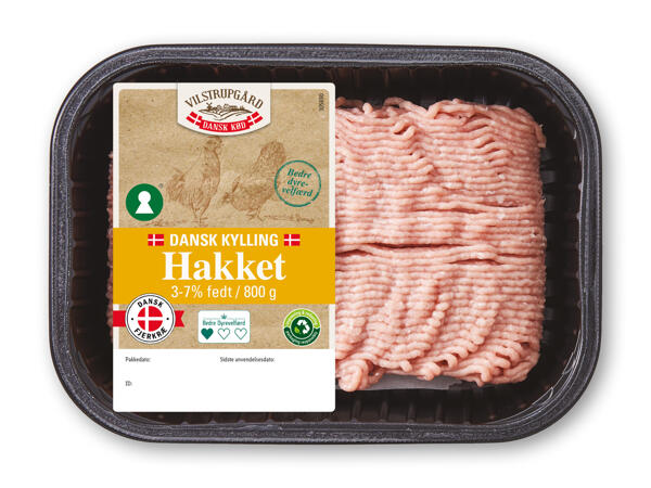 Dansk hakket kylling eller grisekød