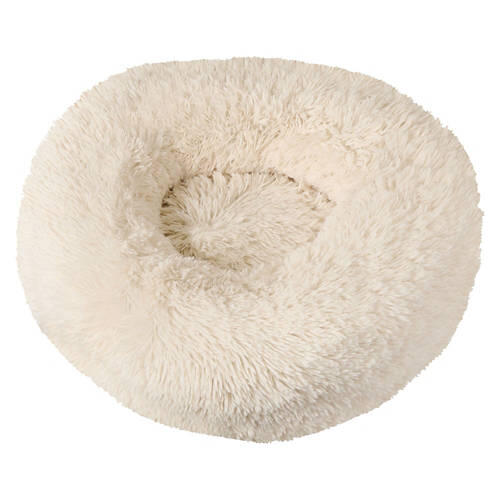 24" x 24" Pet Plush Bed - Cream, M
