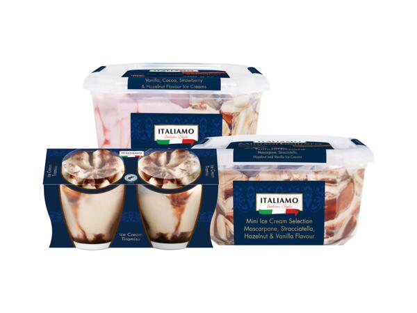 Glass i fyra smaker/ Tiramisu-glass