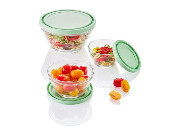 Livarno Home Glass Bowl Set - 5 Pack - Green