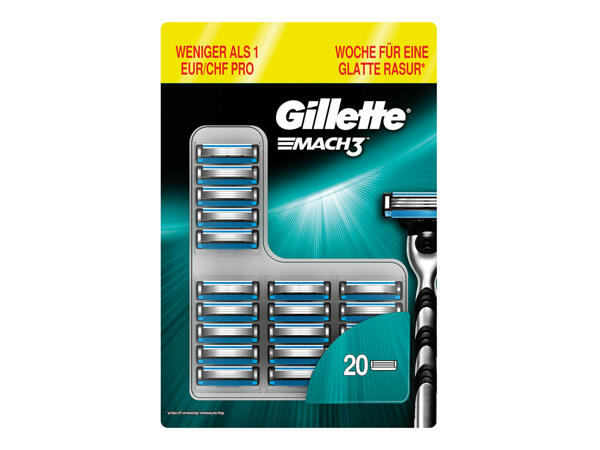 GILLETTE Mach3 Rasierklingen 20er