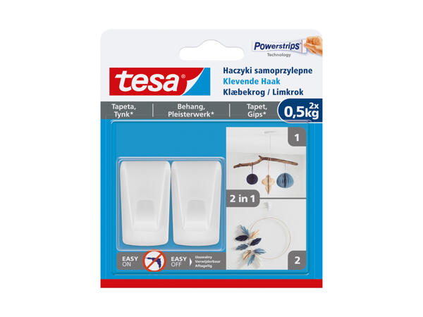 TESA(R) Limrulle, klæbekrog eller powerstrips