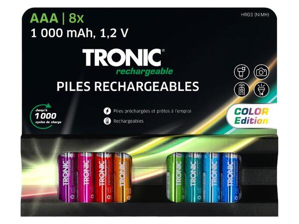 Nabíjecí baterie Ni-MH Ready 2 Use Color, 8 kusů