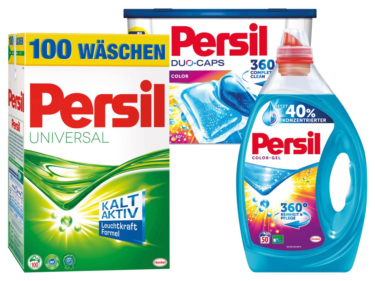 PERSIL Pulver, Gel oder Caps