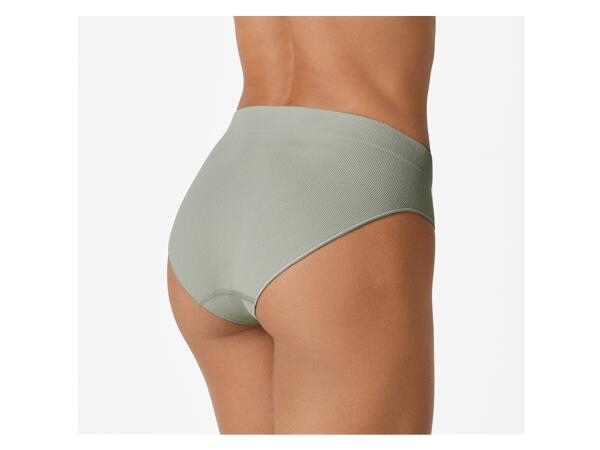 Ladies' ribbed thongs or briefs, 3 pieces