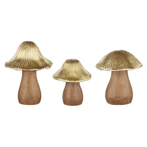 Set of 3 - Gold Top Mushrooms