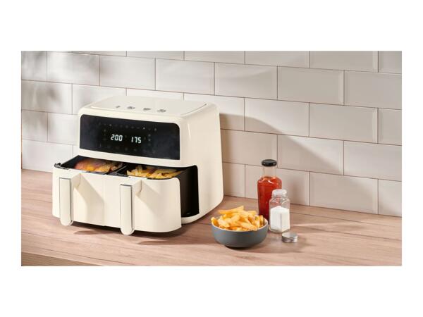 Silvercrest Beige Dual Basket Air Fryer