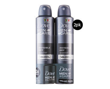 Dove Antiperspirant Aerosol Deodorant 2 x 127g or 2 x 150g