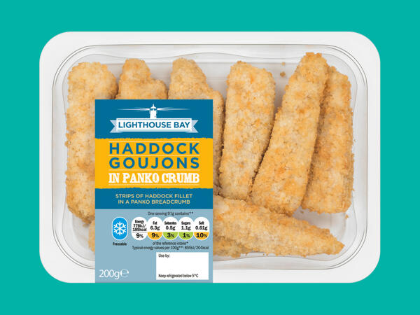 Lighthouse Bay Haddock Goujons in Panko Crumb