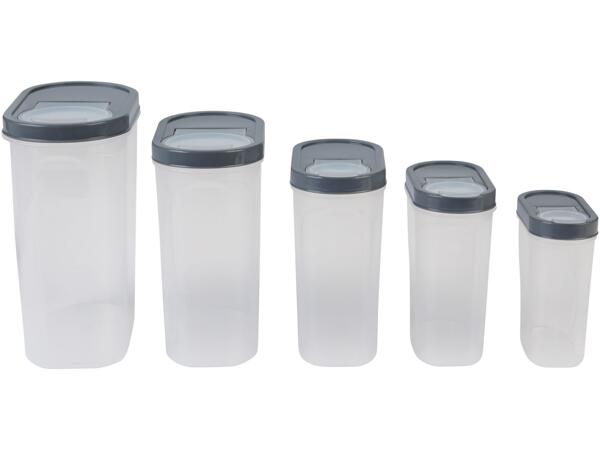 Food Storage Containers, 5 Pieces
