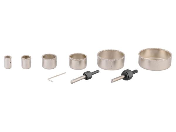 Hole saw set, 9 pieces