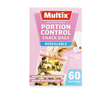 Resealable Portion Control Bags 60pk