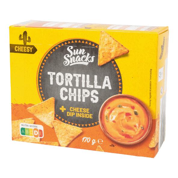 SUNSNACKS(R) 				Chips tortilla avec sauce dip