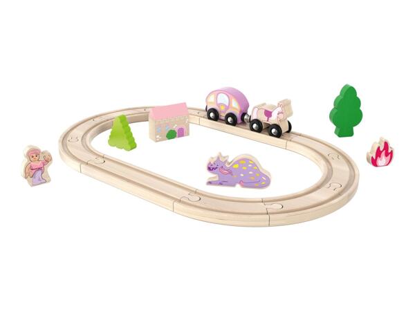 Playtive Farm/​Princess/​Fire Brigade/​Police Train Set - 18 piece