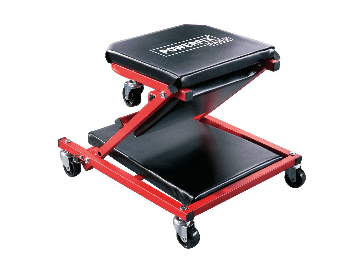 Chariot à roulettes et tabouret de garage 2 en 1