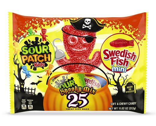 Sour Patch Kids 
 Swedish Fish or Sour Patch Kids 25 Pieces