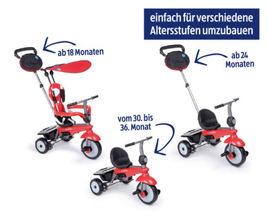 SMARTRIKE Dreirad mit Schubstange